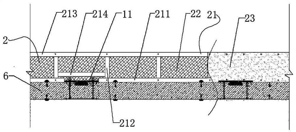 Interlayer fire blocking structure of curtain wall based on raised floor design and its construction method