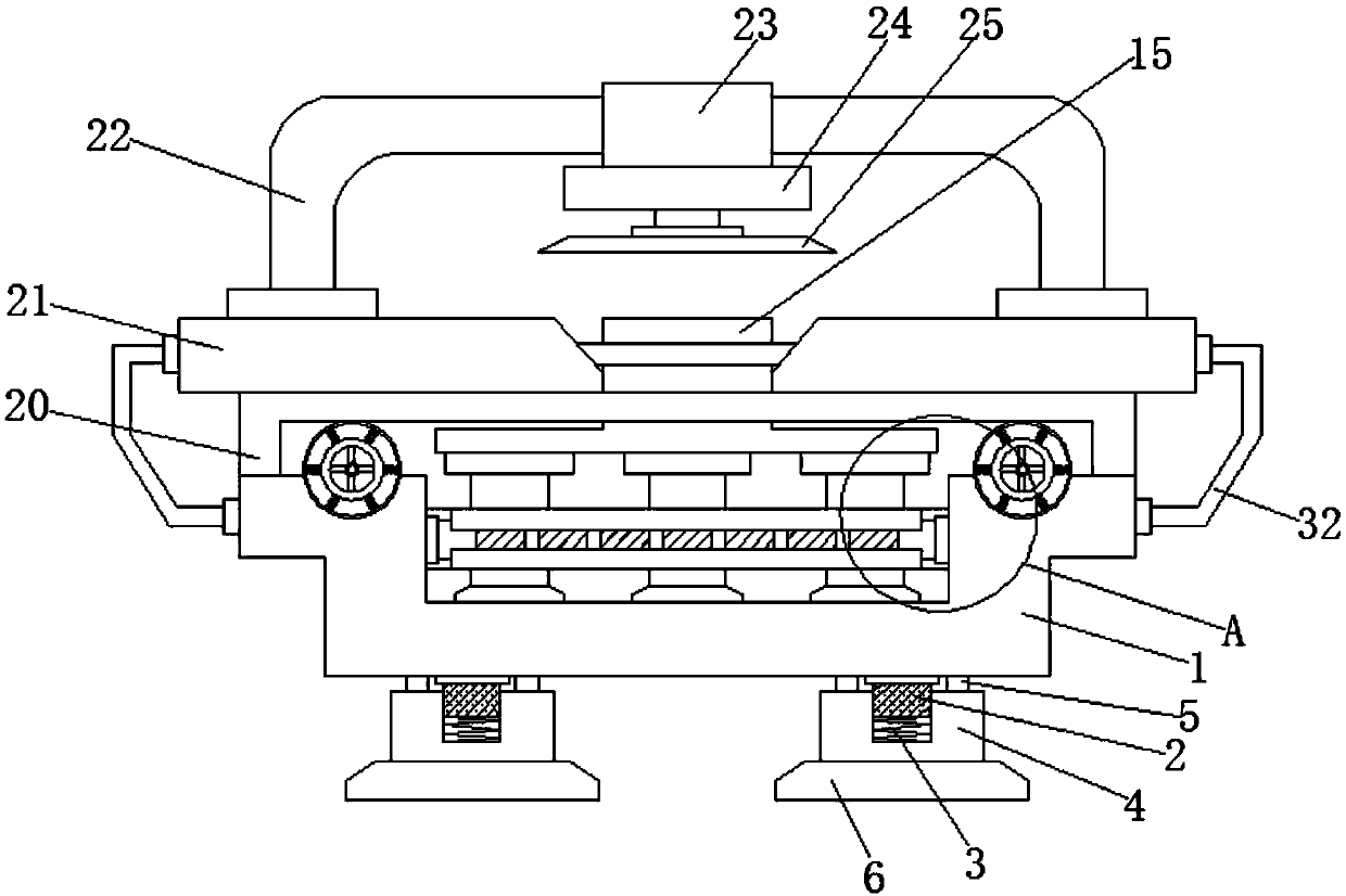 Valve processing workbench capable of being used stably