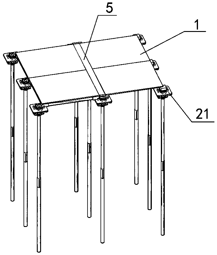 Cast-in-place concrete early-dismantling formwork system and construction method thereof