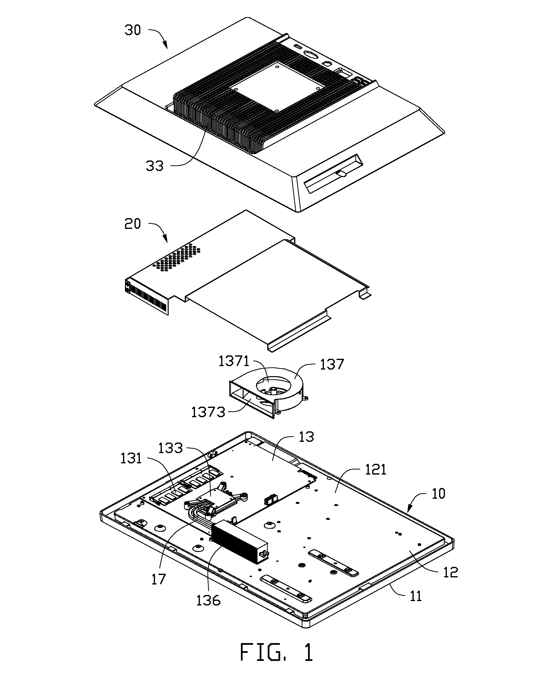 Computer system with heat dissipation apparatus
