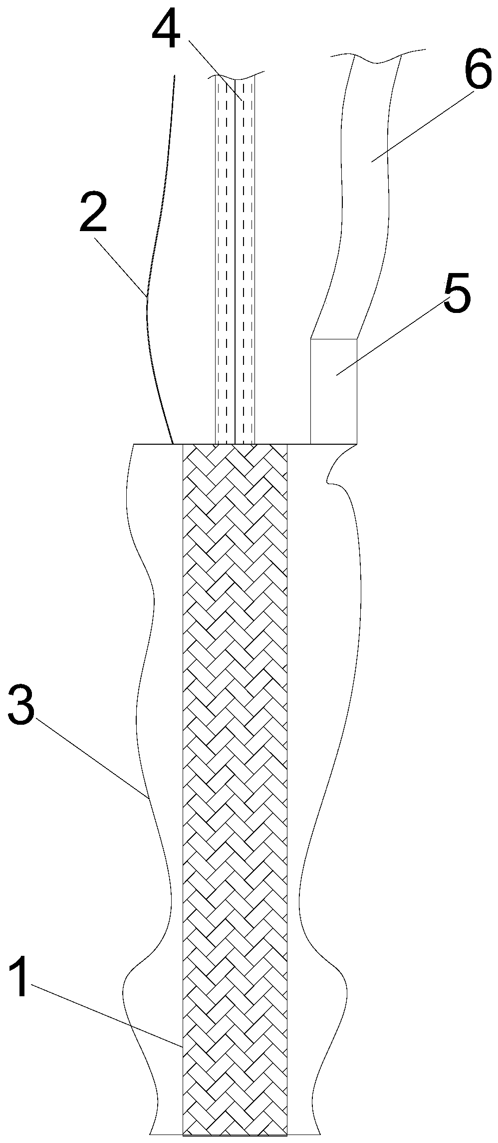 Device and method for safely treating coal bunker blockage under coal mine