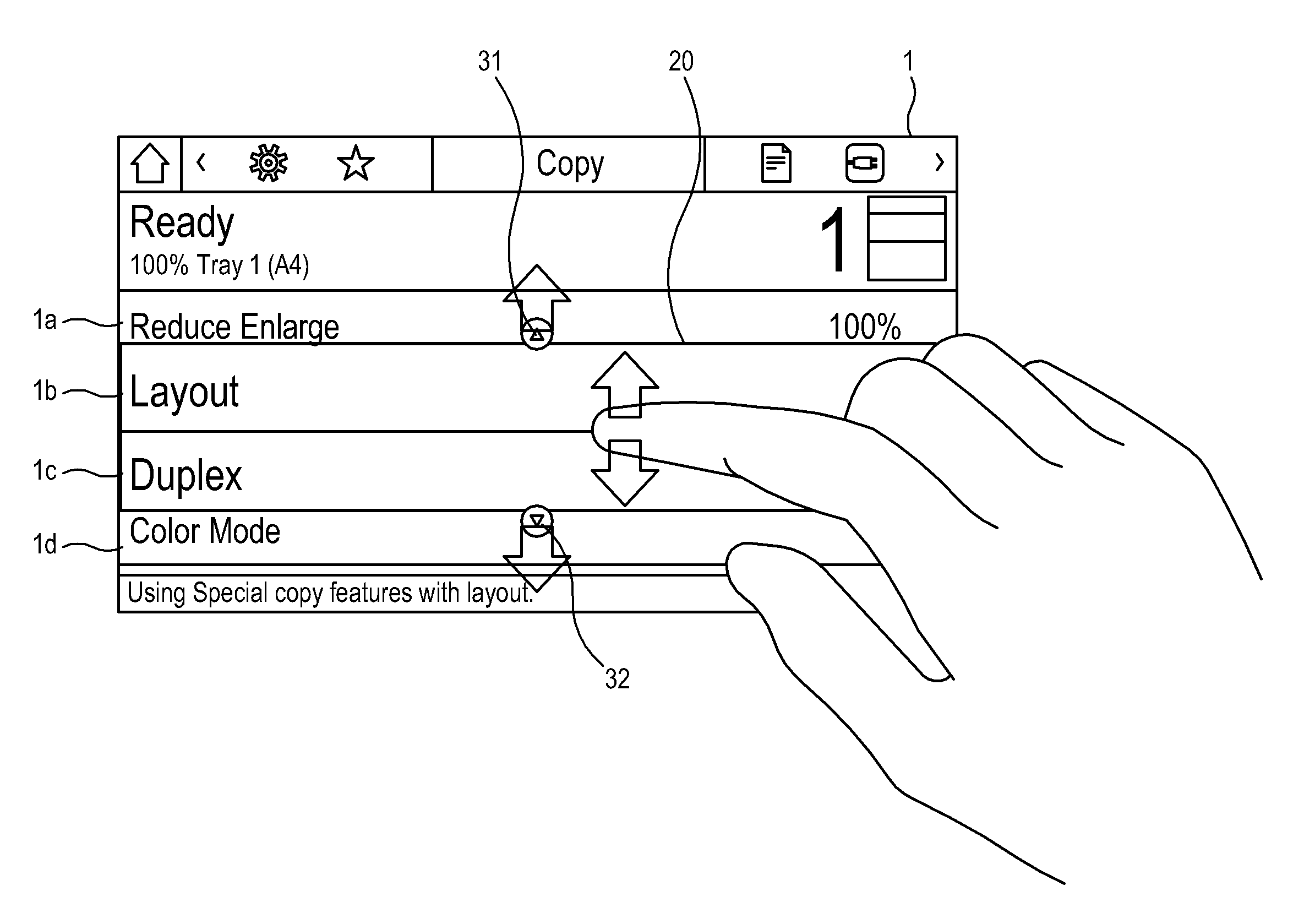 Image forming apparatus and enlargement display method of target area thereof