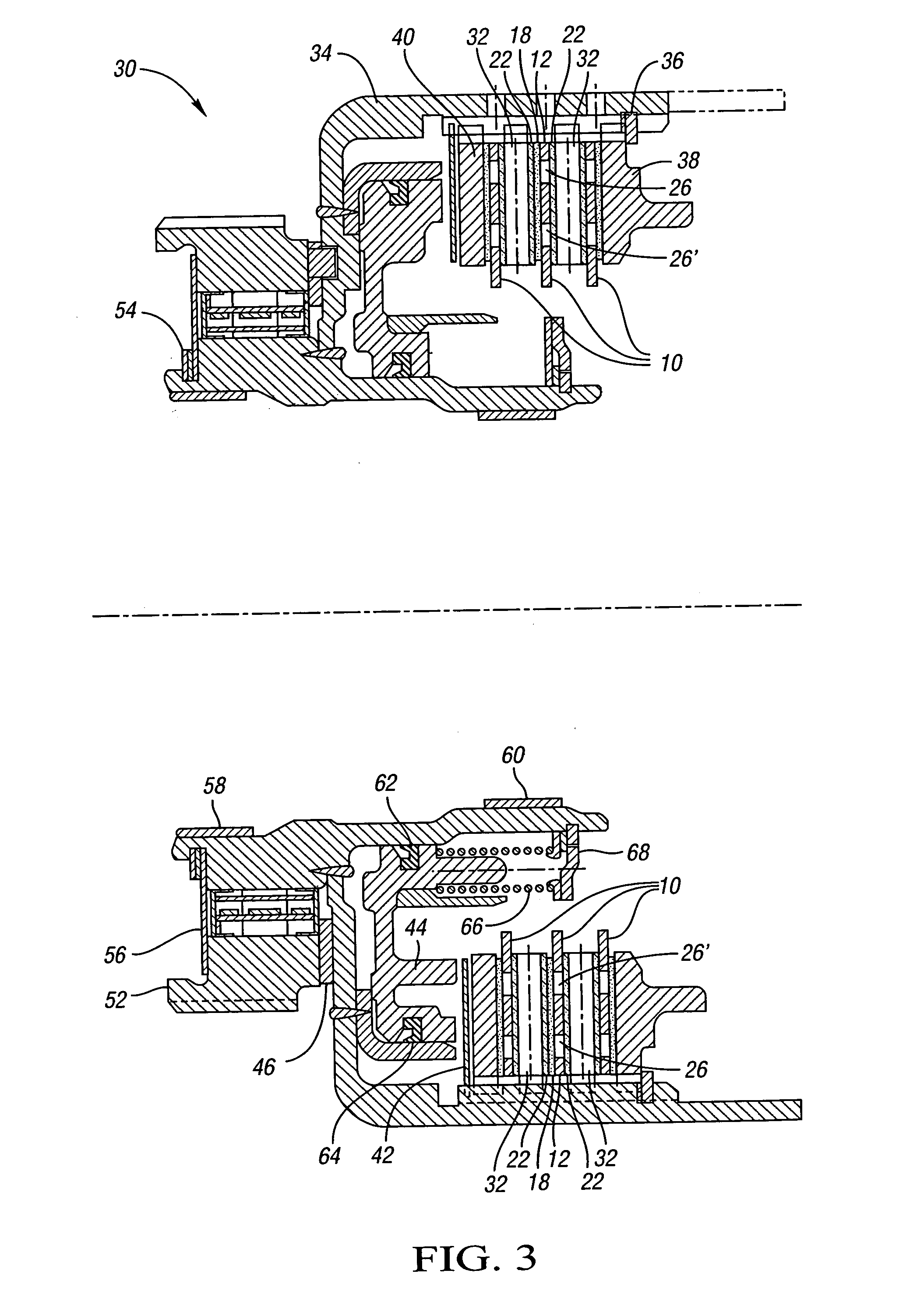 Wet clutch friction plate and method