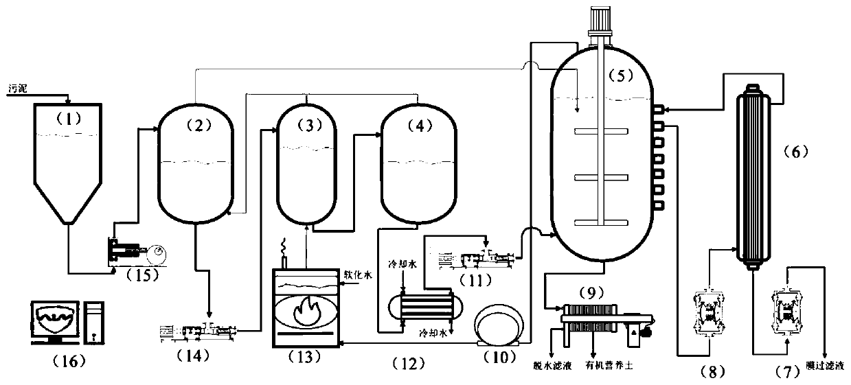 Sequencing batch anaerobic digestion equipment based on thermal hydrolysis and membrane separation and using method of equipment
