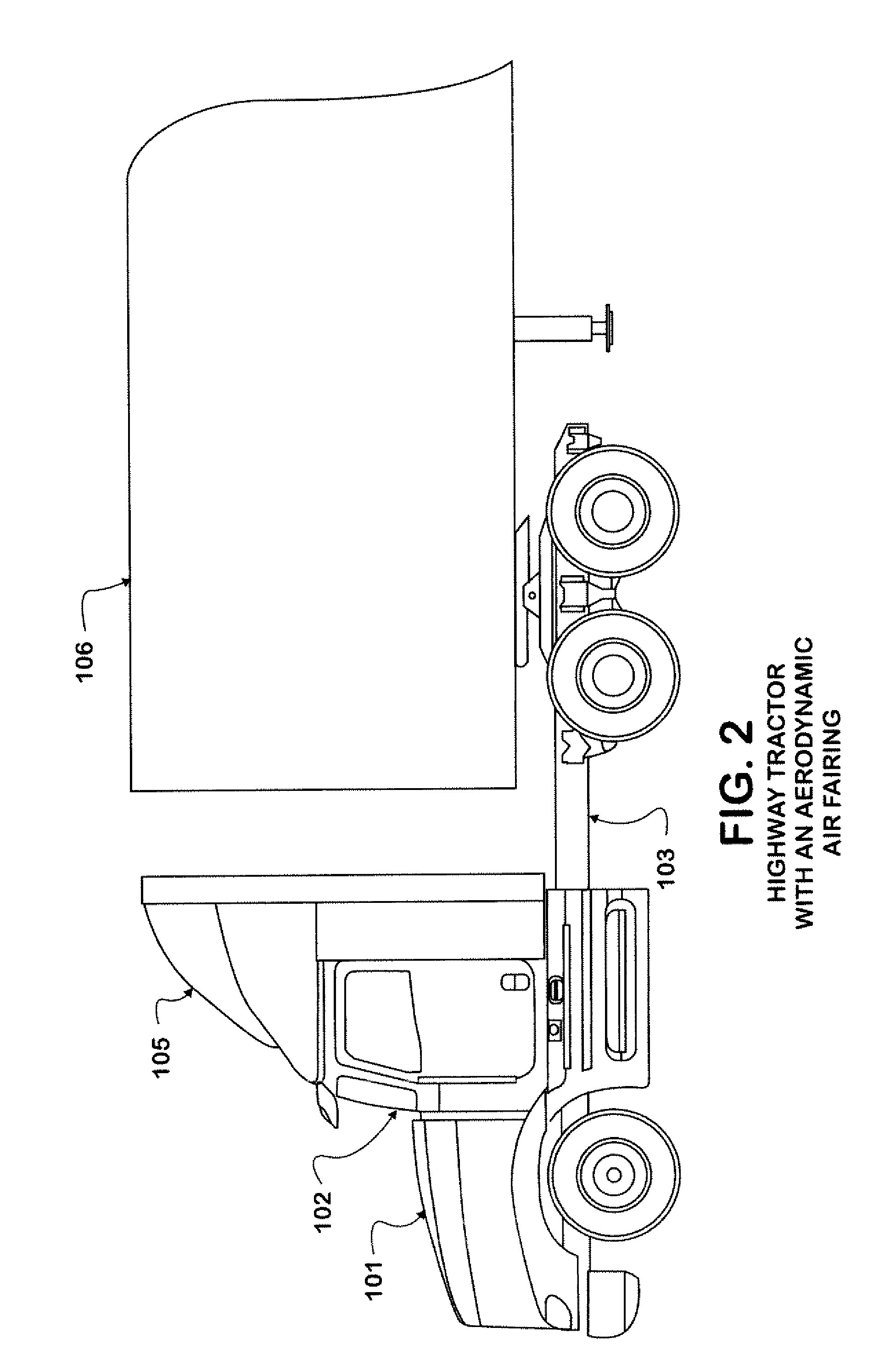 Cab air fairing cargo caddy system