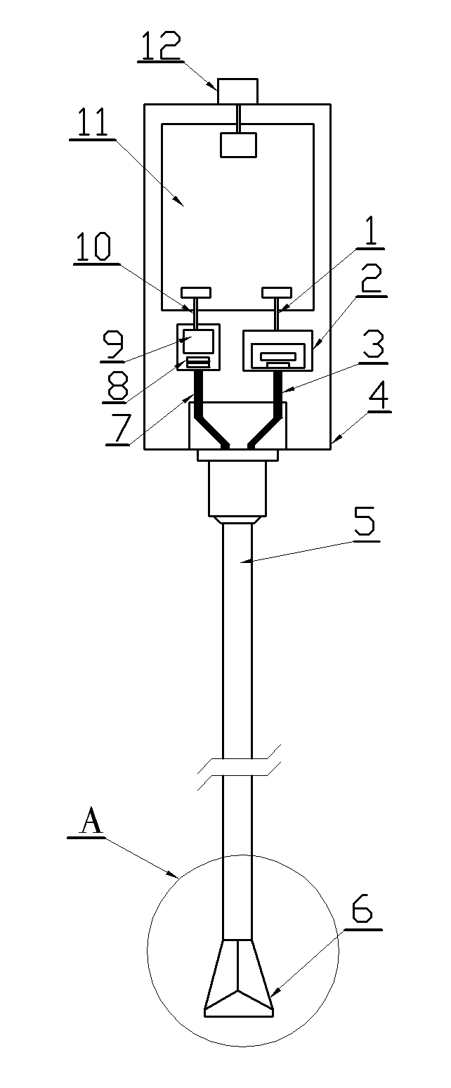 Multichannel fluorescence test system and method of water concentration field