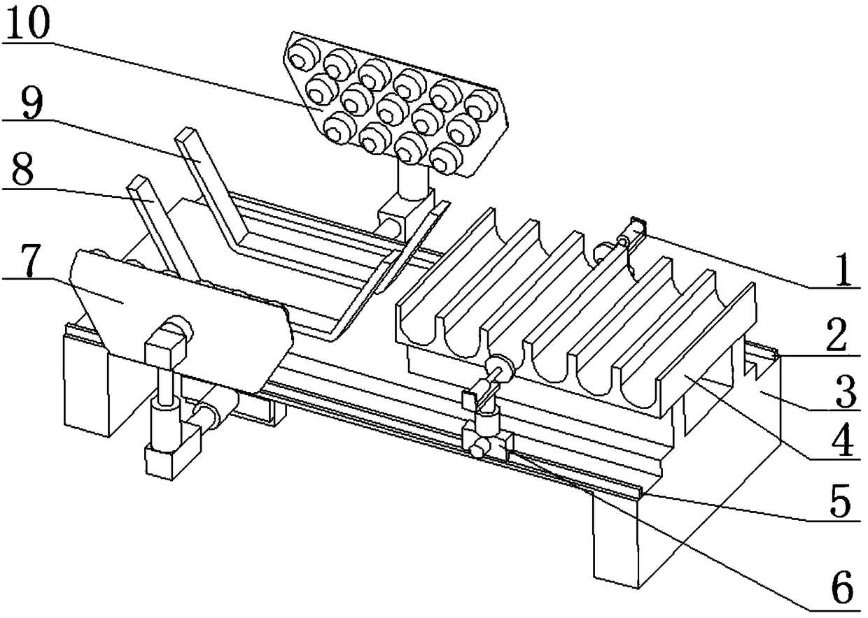 A hexagonal binding device for steel pipes