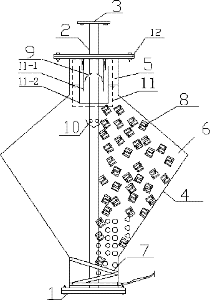 Cover type shallow water upflow circulating contact reoxygenation device