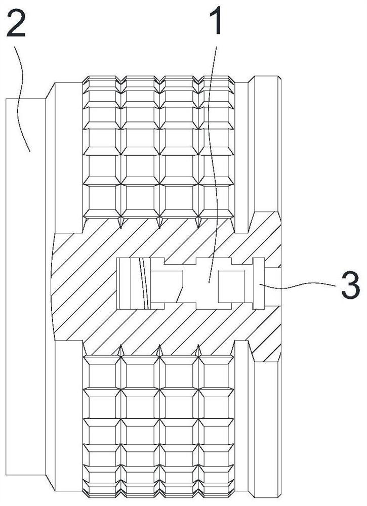 Connector with locking in-place identification function