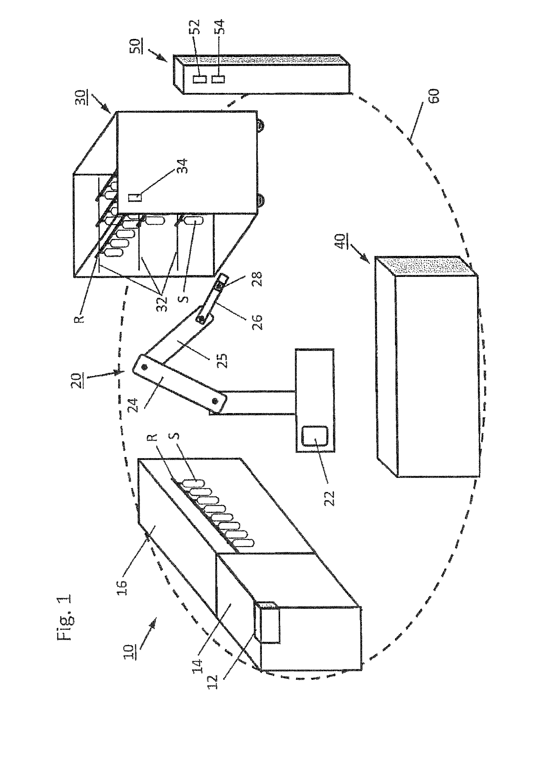 Robotic device for inserting or removing rod-like elements