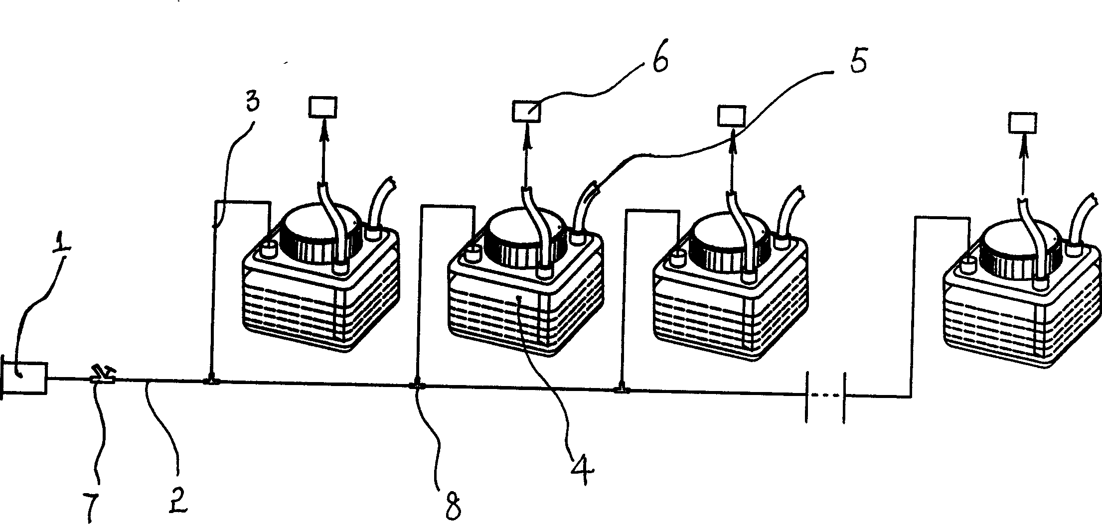Real time automatic cleaning method and apparatus for ink-jet head of digital ink-jet printer