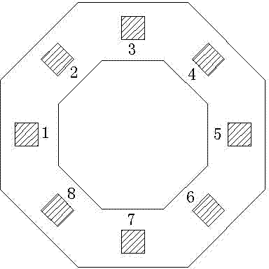Complementary metal oxide semiconductor (CMOS) sensor with octagonal Hall disk structure and manufacturing method for CMOS sensor