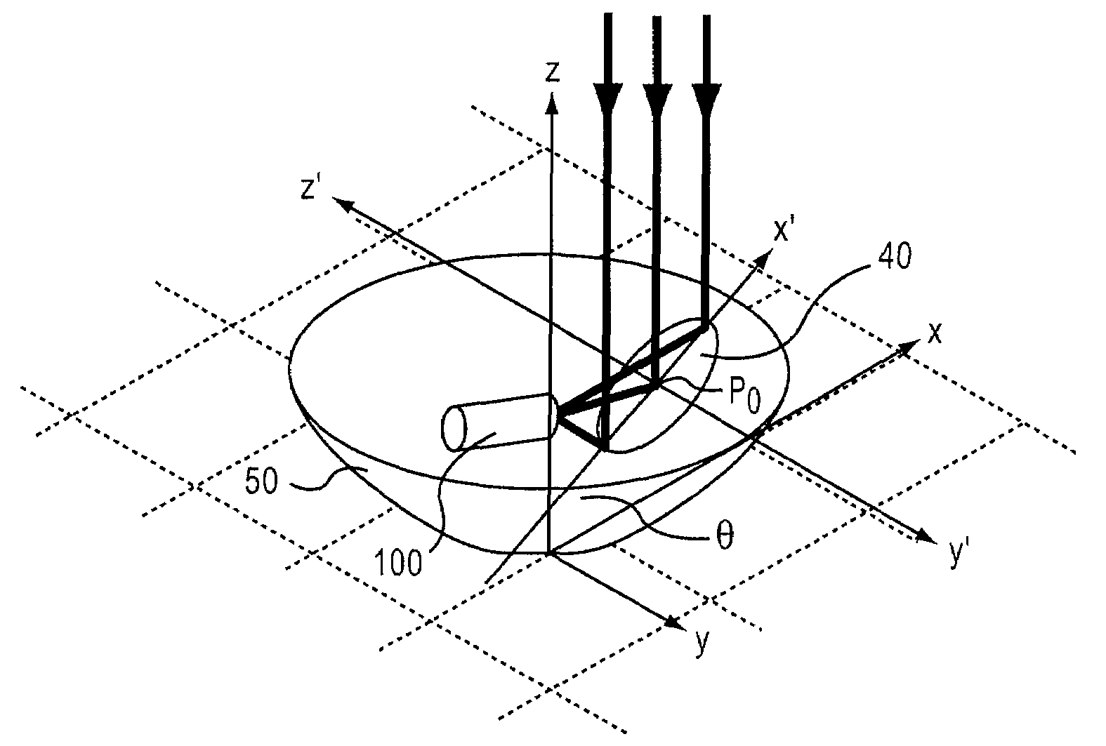 Off-axis variable focus and aberration control mirrors and method
