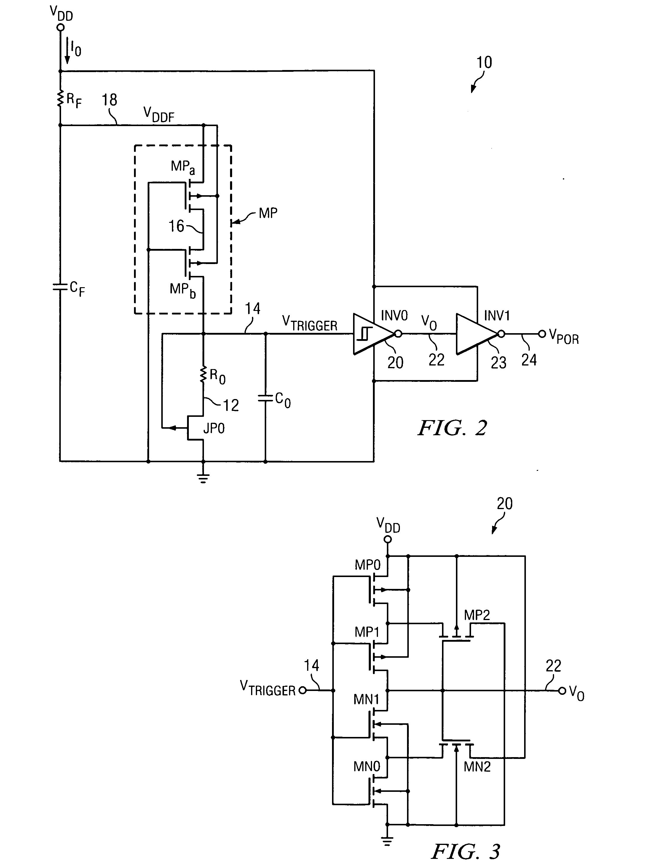 Low current power-on reset circuit and method