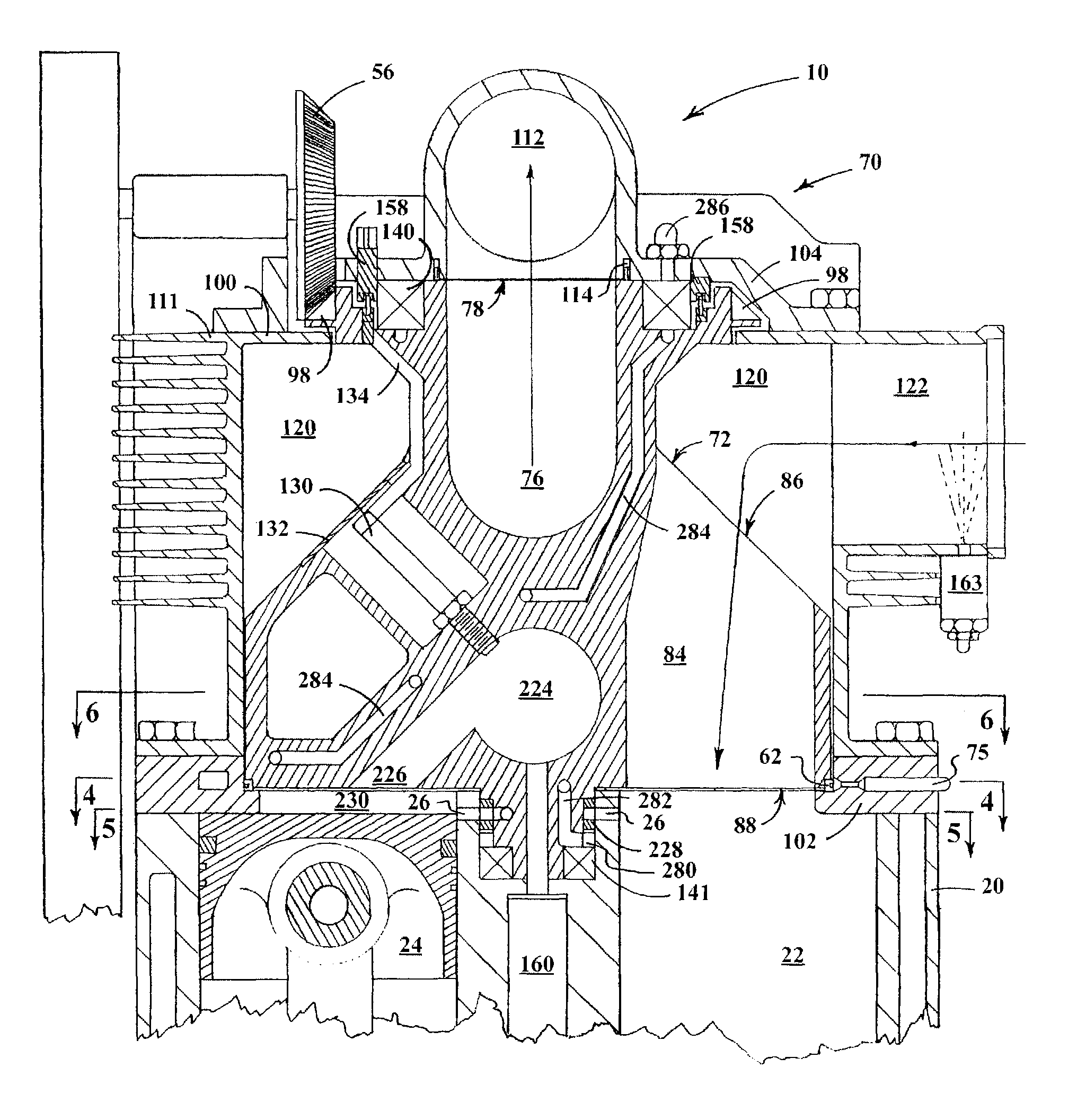 Rotary valve in an internal combustion engine