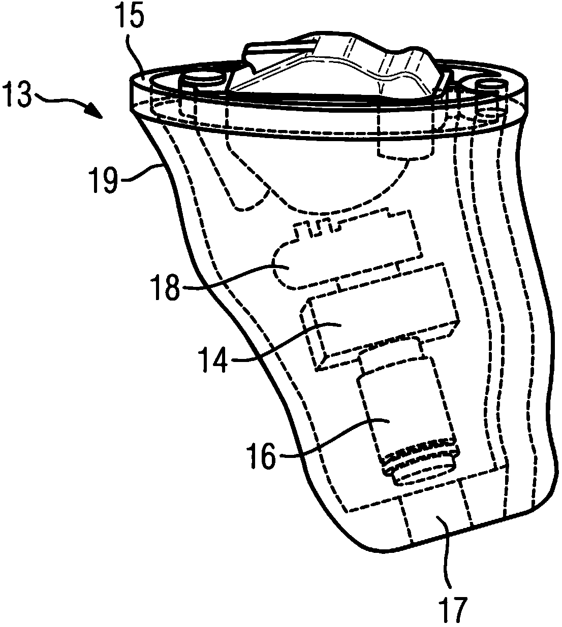 Antenna device for hearing instruments