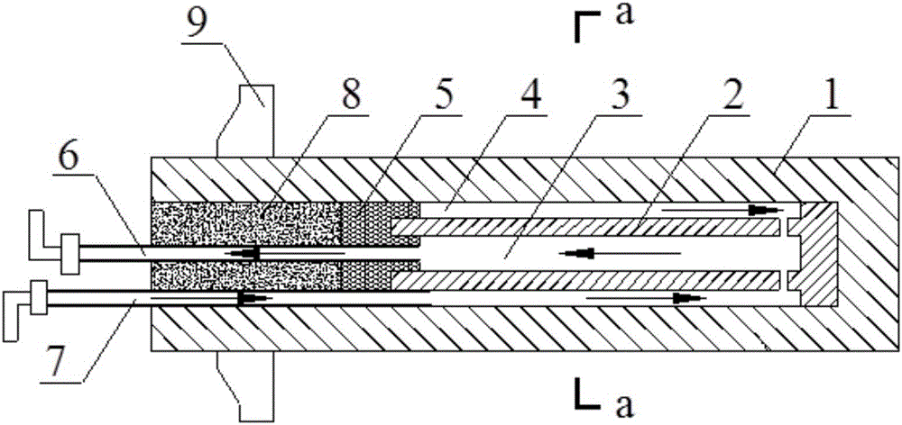 Combined supporting and cooling device for high-temperature mine roadway