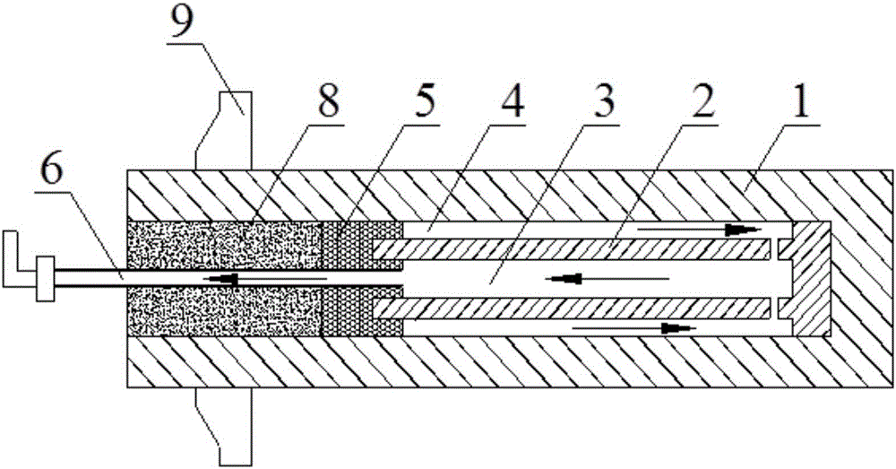 Combined supporting and cooling device for high-temperature mine roadway