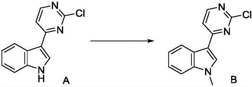 Preparation method of 3-(2-chloro-pyrimidine-4-yl)-1-methylindole