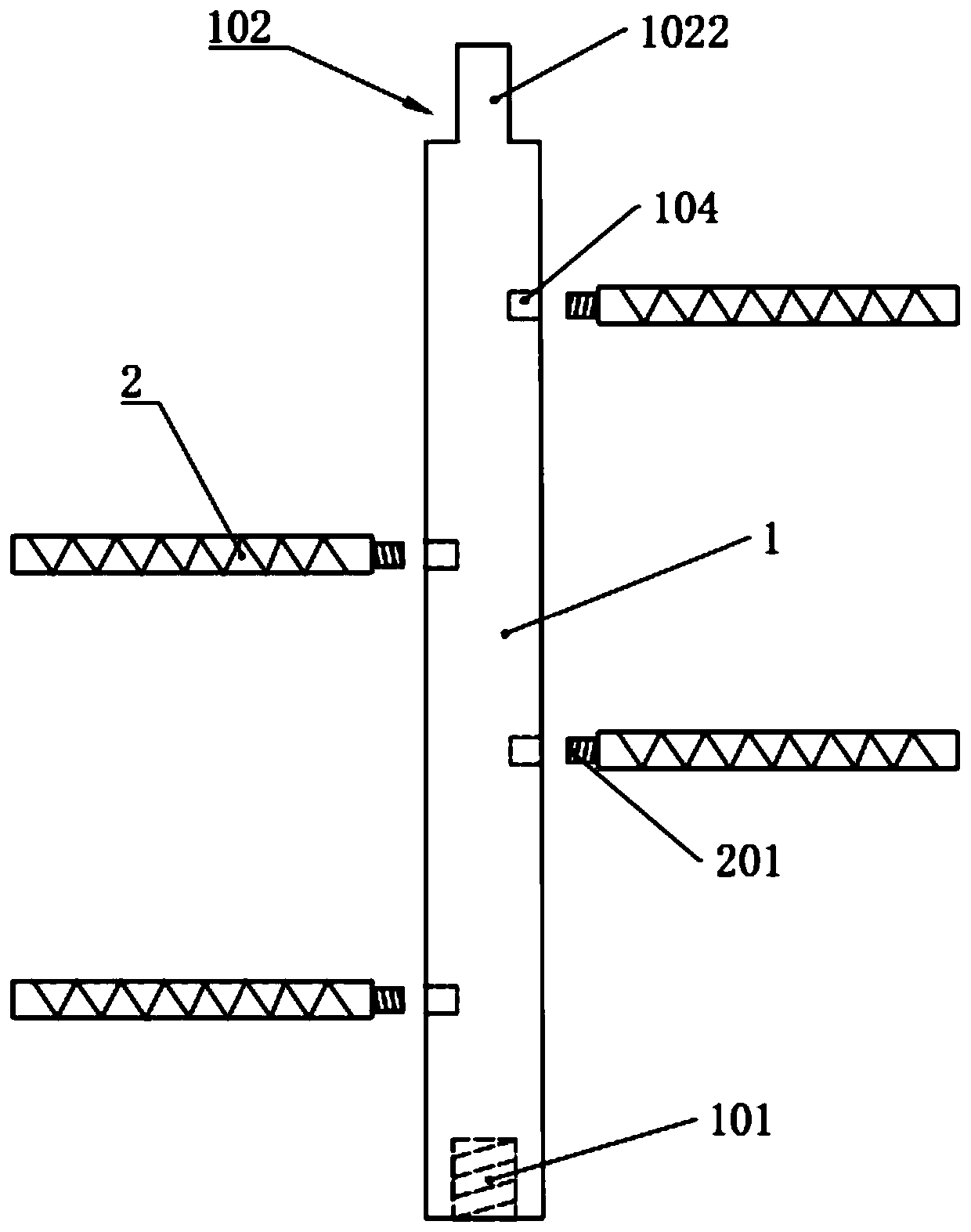 A steel pipe tower climbing ladder auxiliary device and its installation method