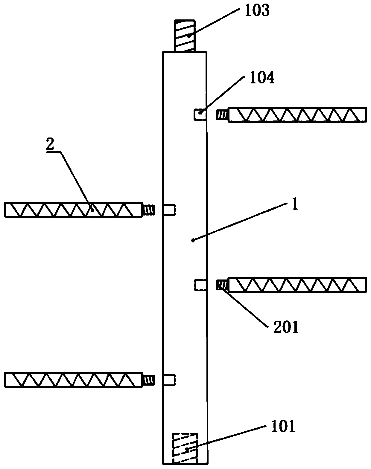 A steel pipe tower climbing ladder auxiliary device and its installation method