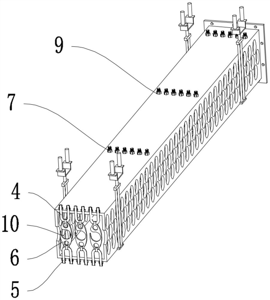 Cabling rack for data center machine room, and construction method thereof