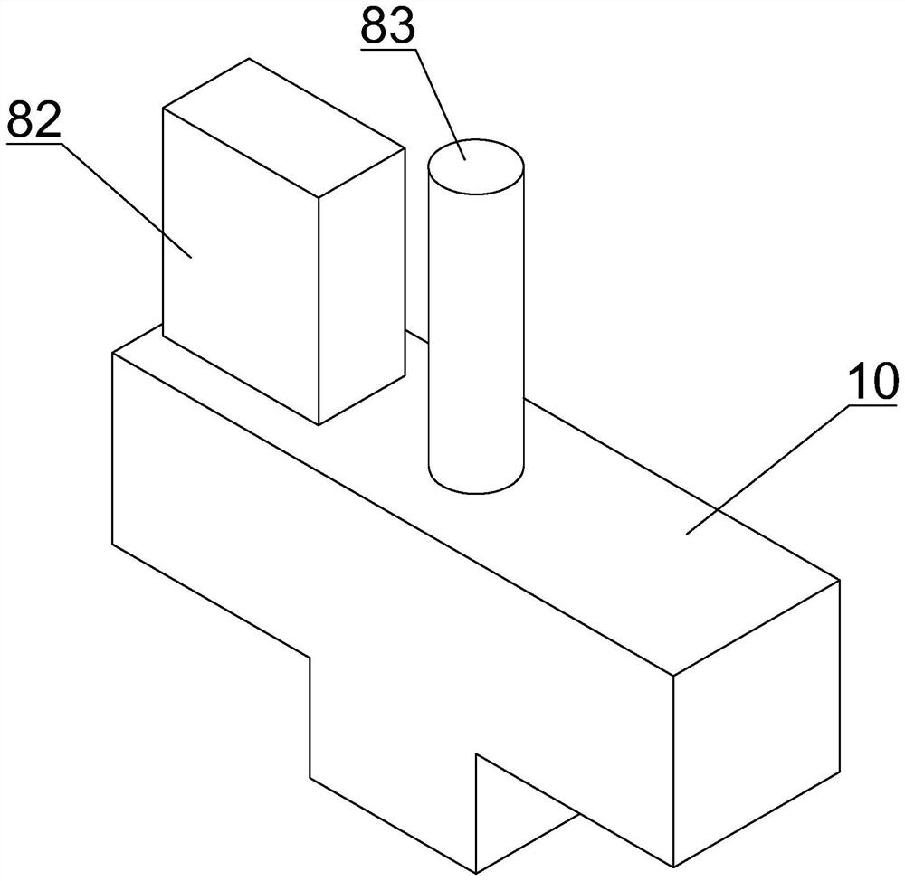 Gas-liquid mixing type square three-way pipe