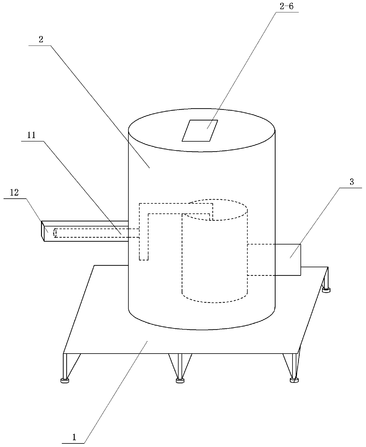 A high-efficiency hot blast stove device