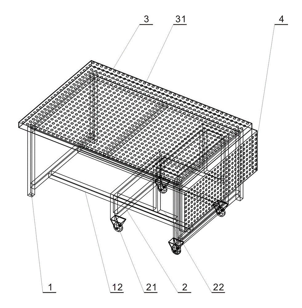 Template device for cable group wiring