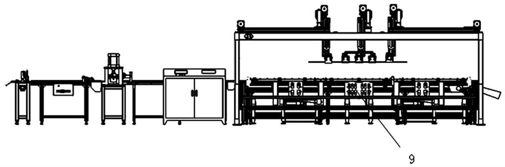 Automatic detecting, transferring, overturning and stacking device for ultrathin strip-shaped pore plate corrugated plates and using method