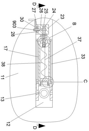 Sewer dredging device installed on closestool