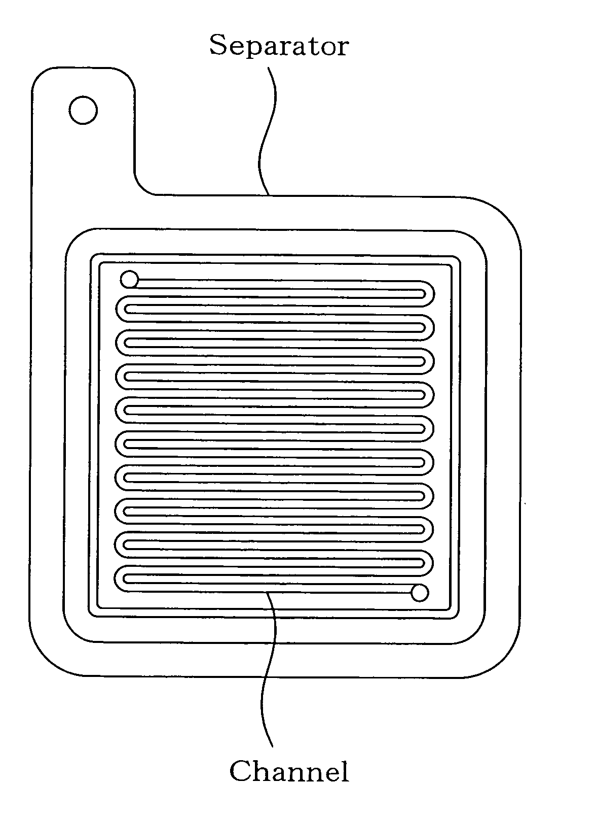 Separator for fuel cell, method for producing the same, and fuel cell using the same