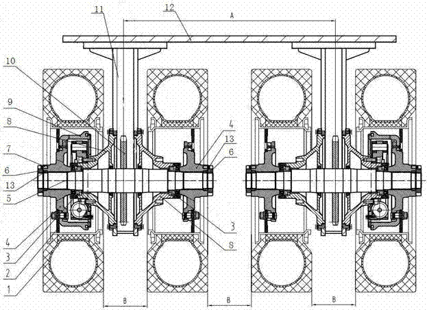 Suspension system of pneumatic tire roller