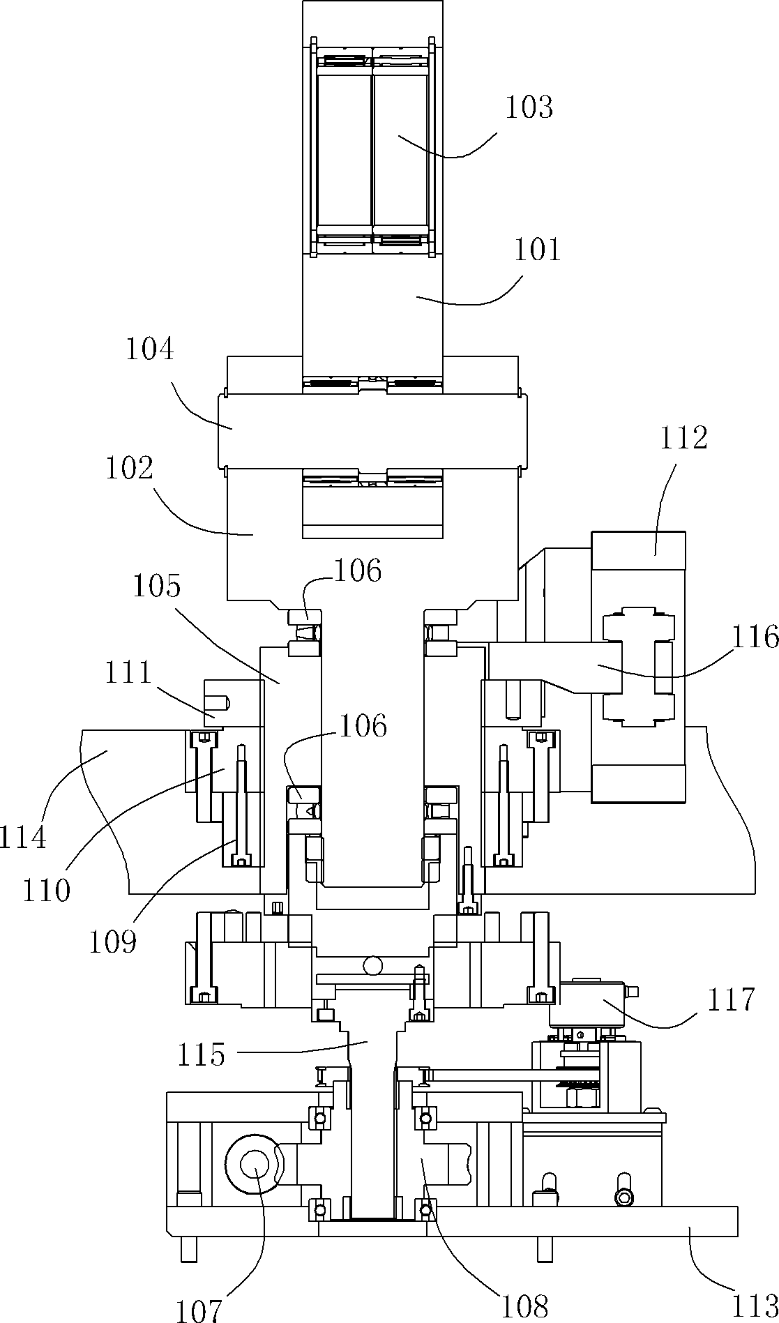 Automatic pressure-regulating device for die-cutting machine