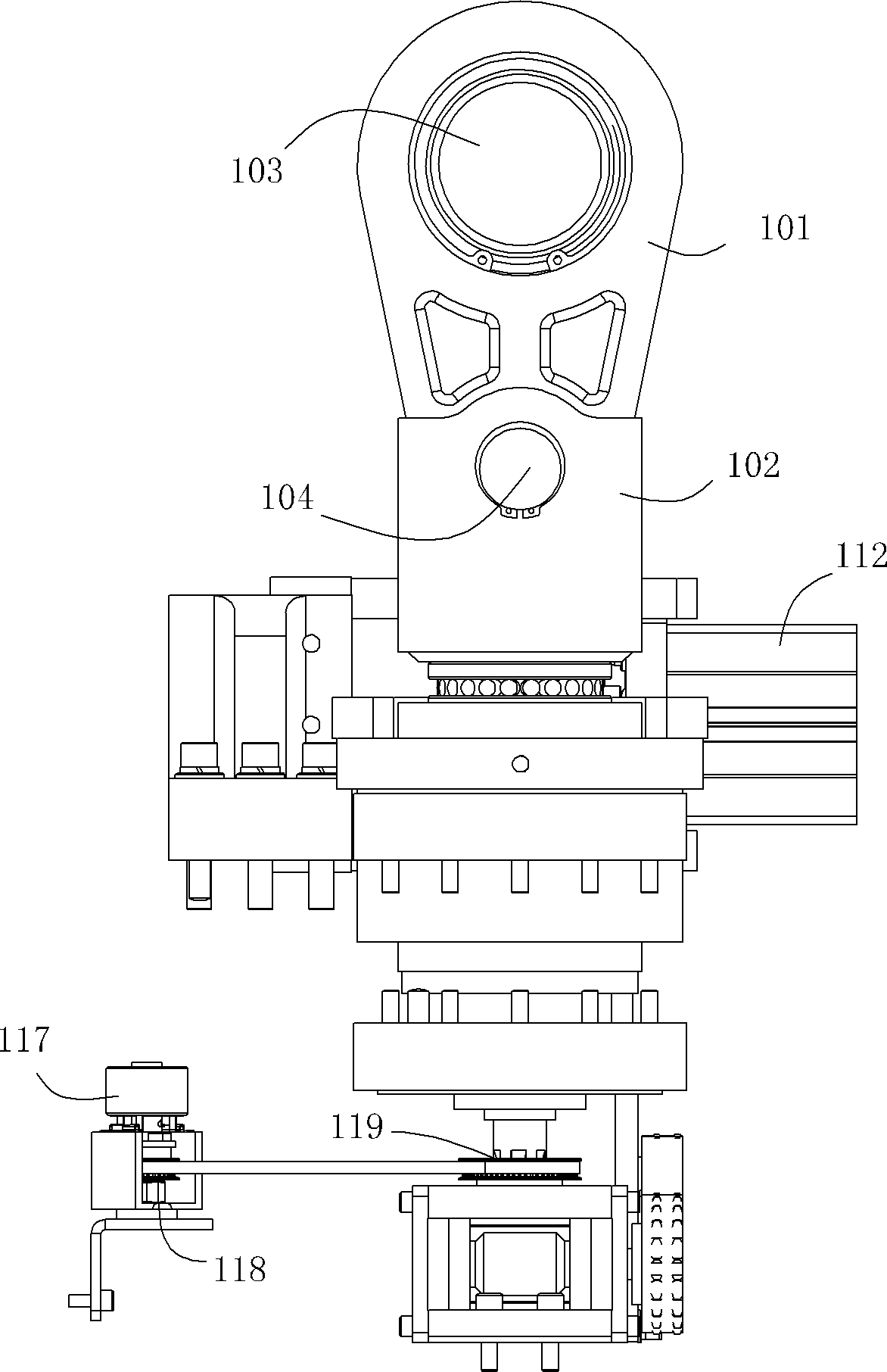 Automatic pressure-regulating device for die-cutting machine