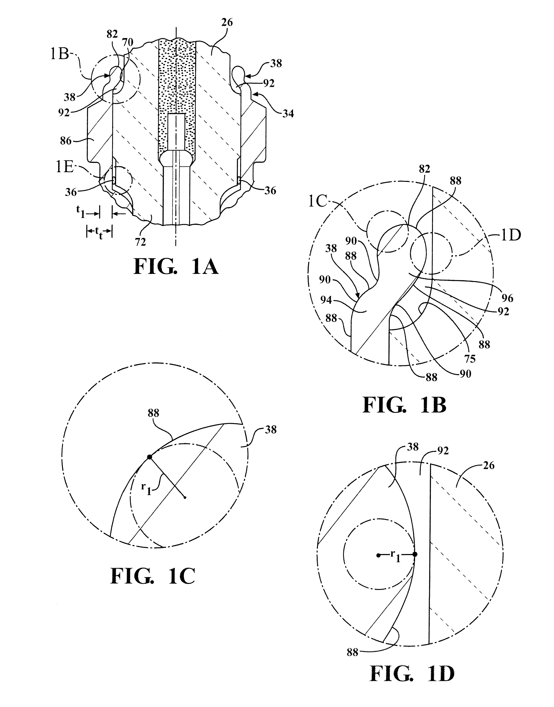 Igniter assembly including arcing reduction features