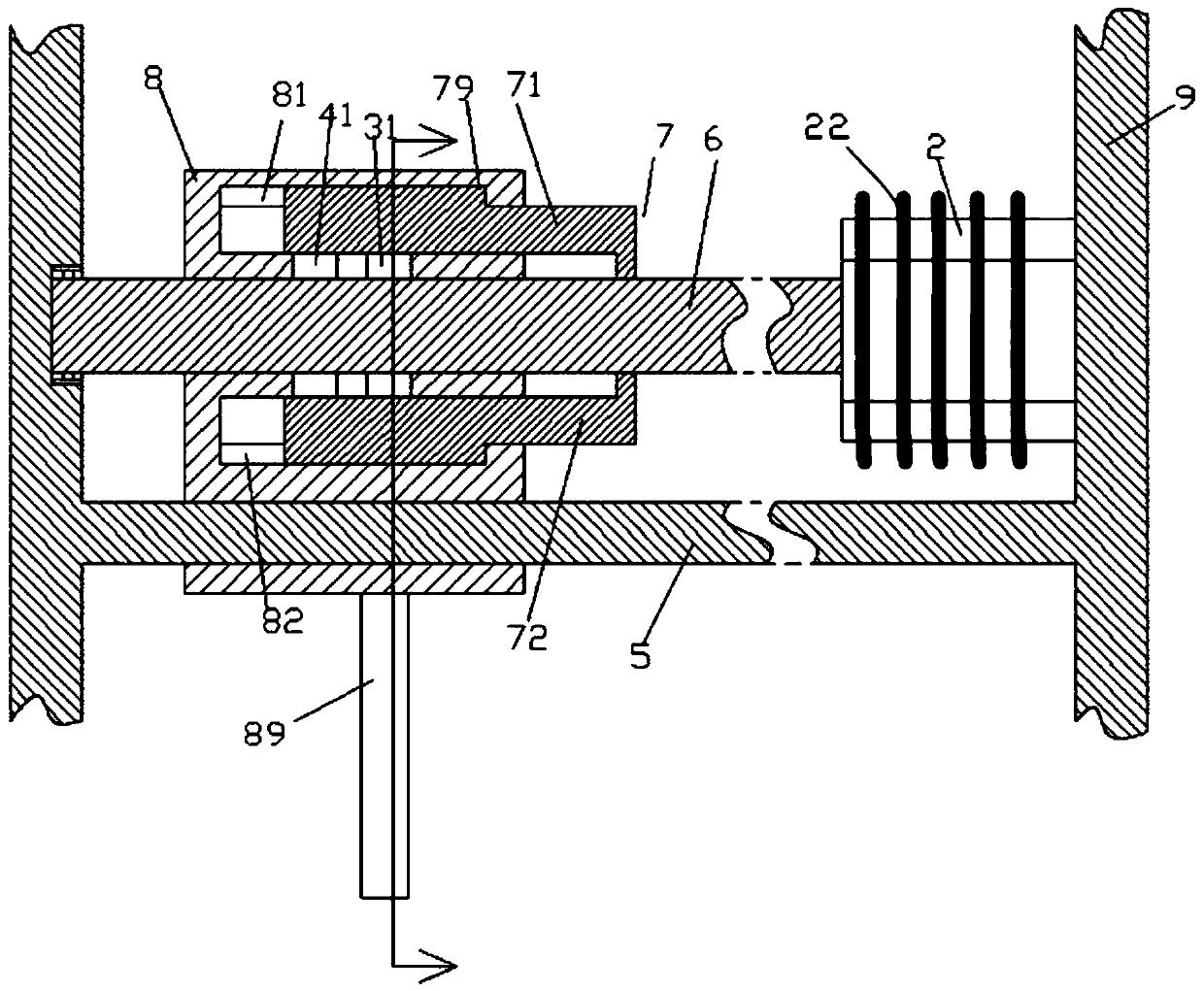 Welding gun travelling mechanism capable of radiating