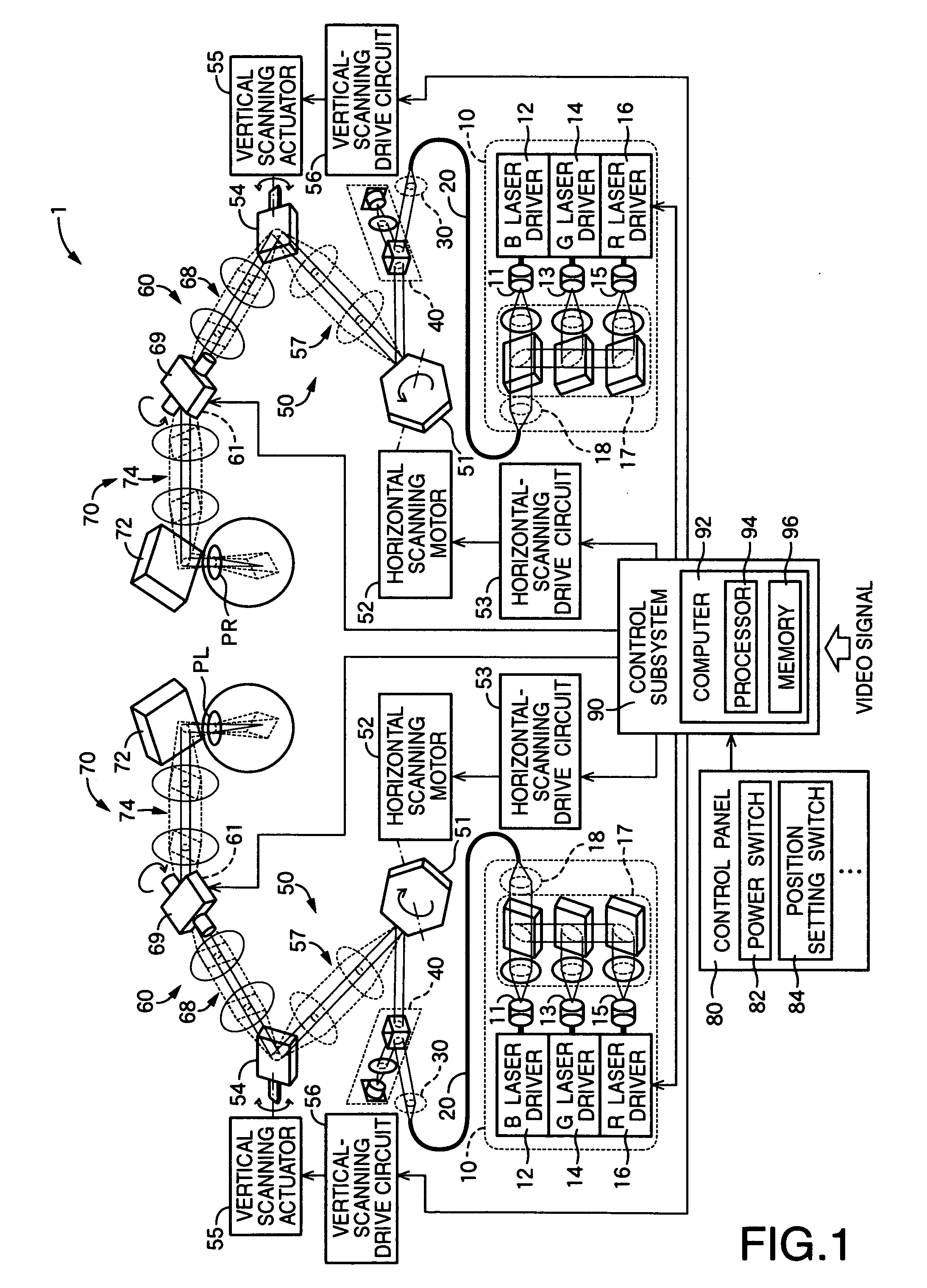 Image display apparatus for displaying image in variable direction relative to viewer