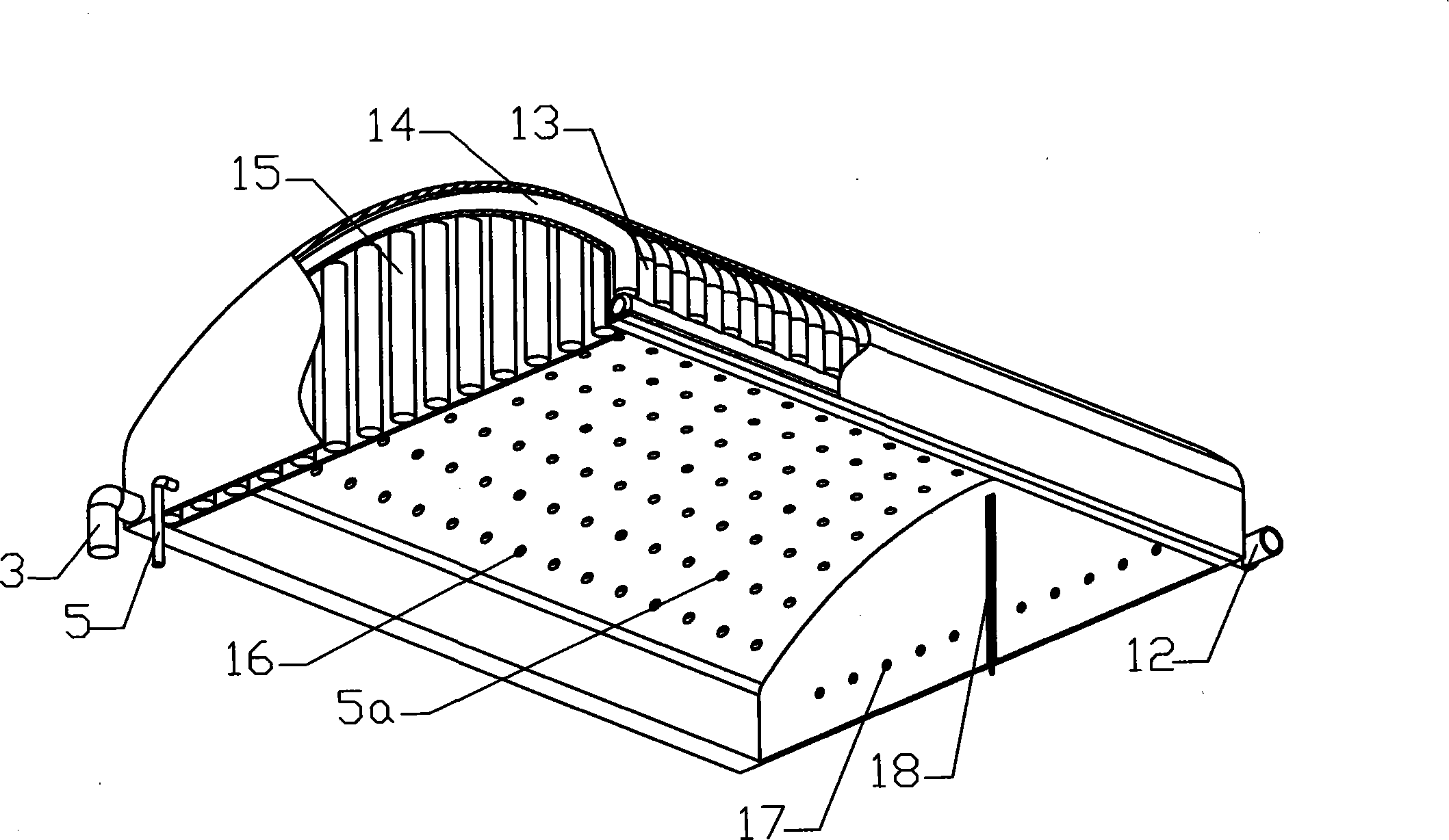 Inflating float air conditioner cover quilt and air conditioner bedding quilt thereof