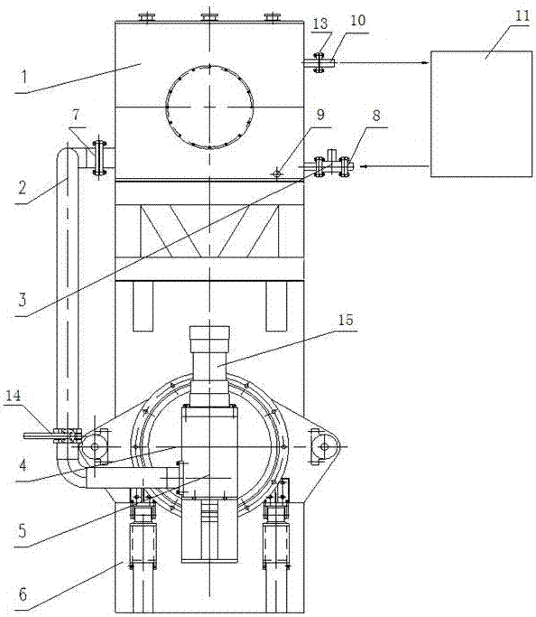 Composite pipe oil tank device and application method