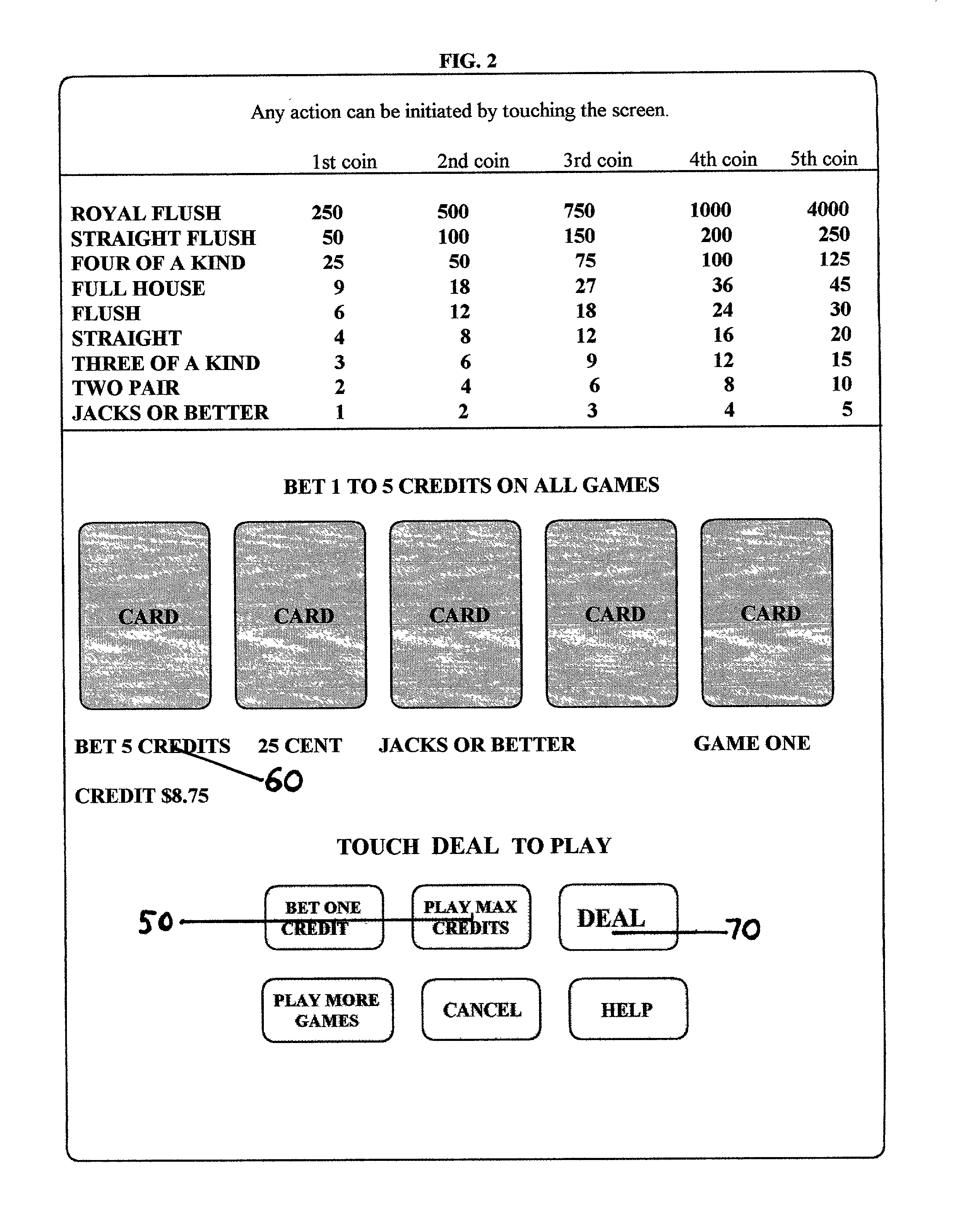 Multi-game machine and method for simultaneous play