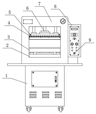 Embossing device for artificial leather production