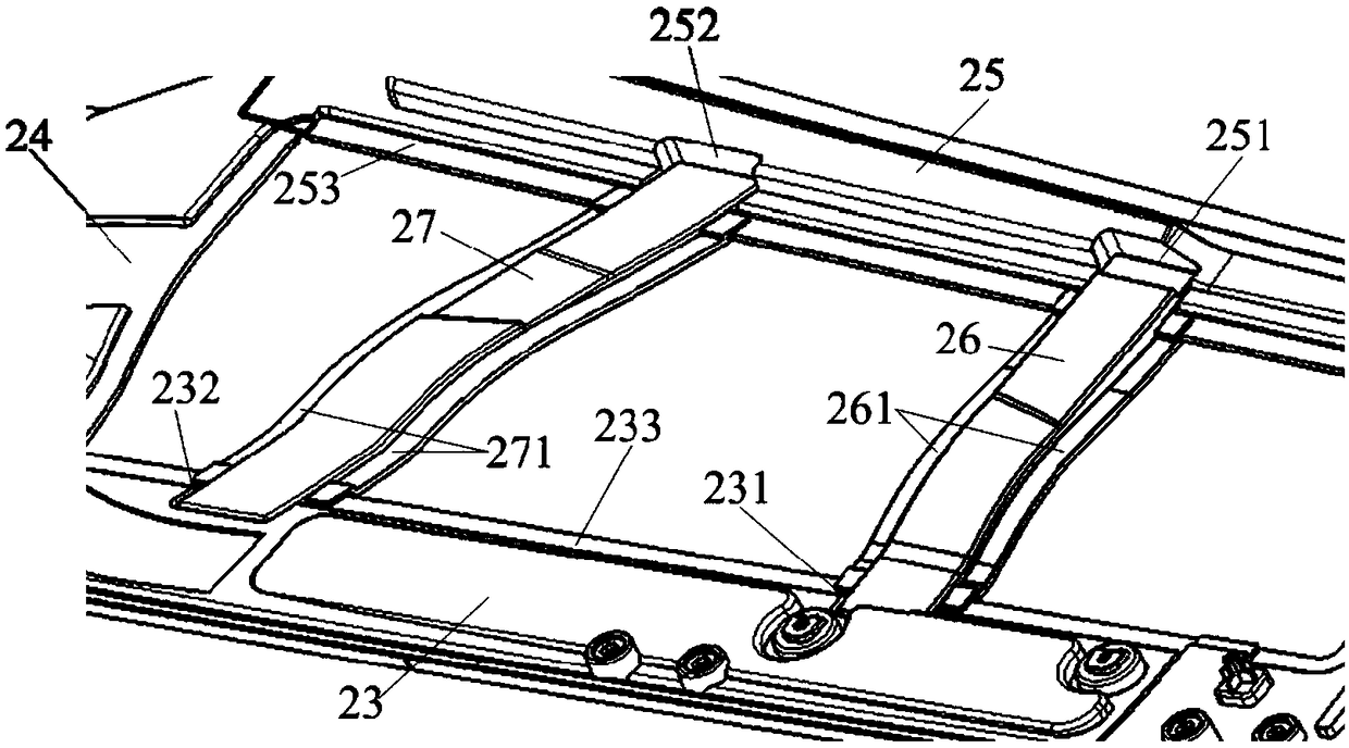 A vehicle door for an electric vehicle and a manufacturing method thereof