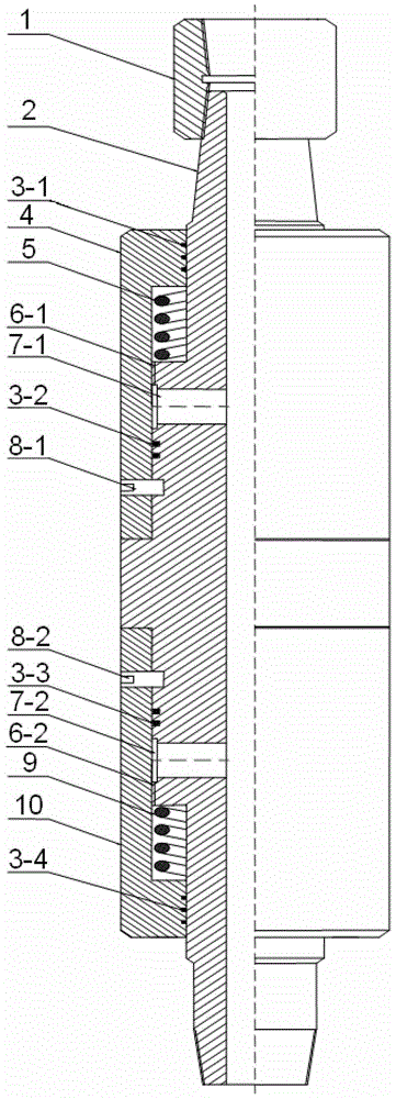 Double-piston hydraulic switch and application thereof