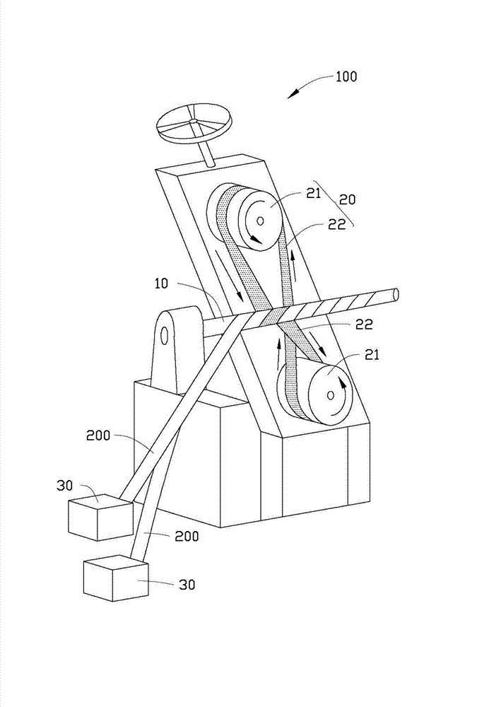 Paper tube forming device