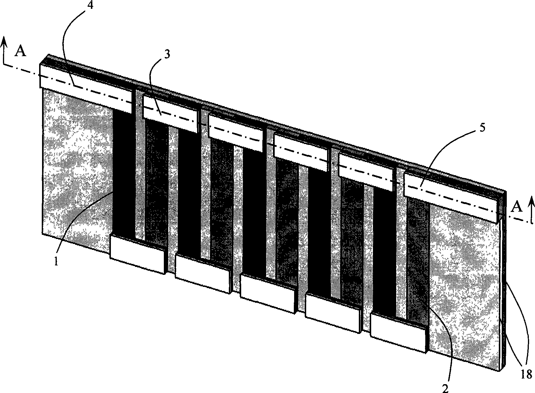 Single-layer temperature difference part and integrated micro-temperature difference electric part made by film temperature different electric material