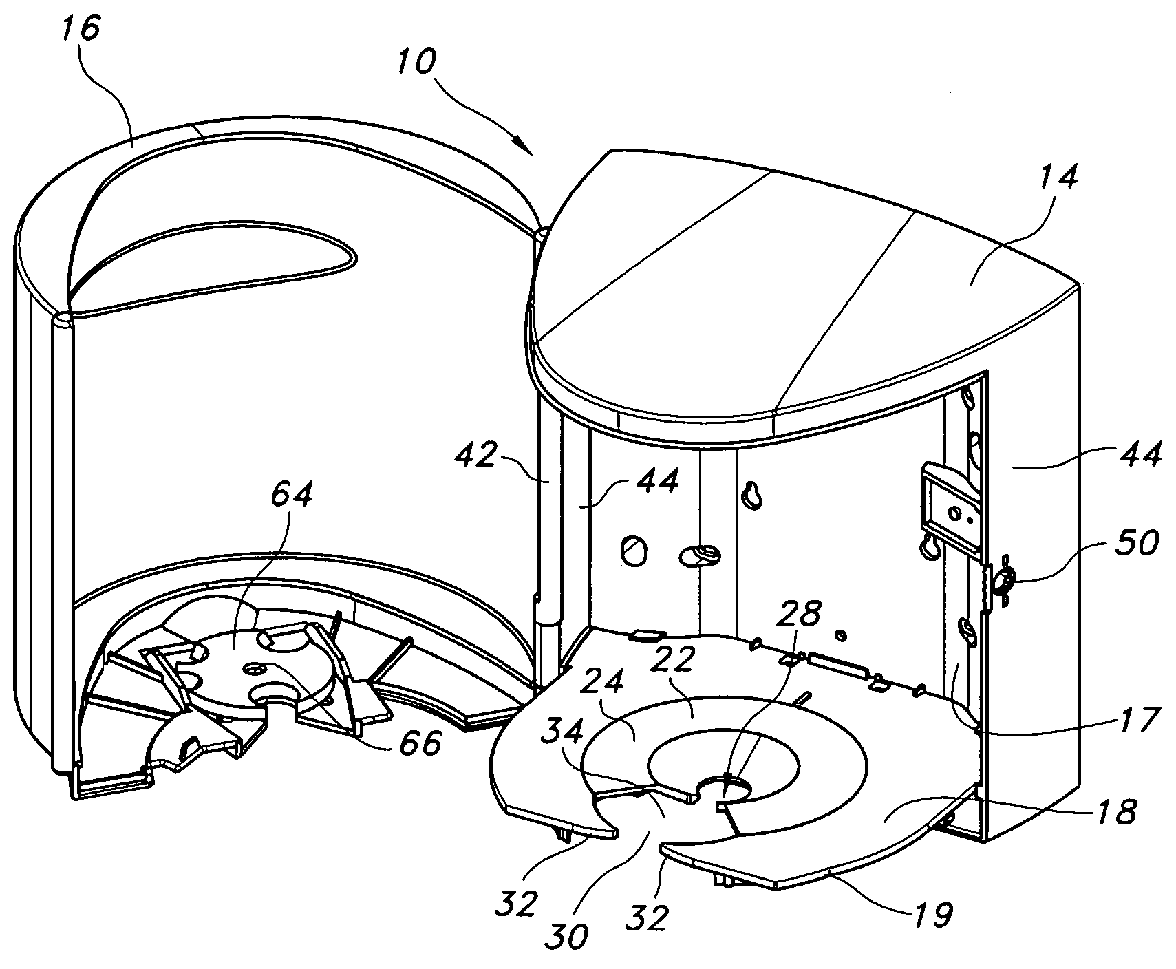 Dispenser for sheet material