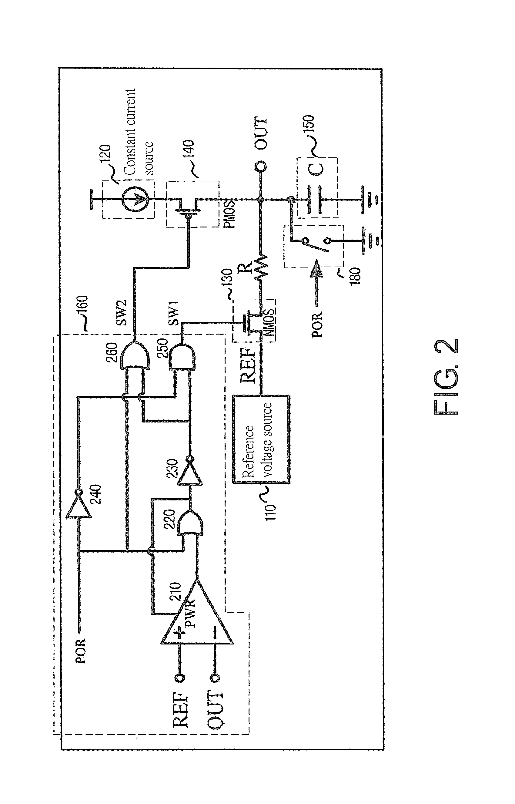 Reference voltage generating device and method