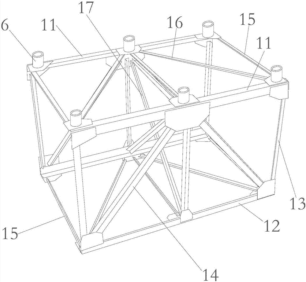 Lining mounting construction device and method for movable steel roof face