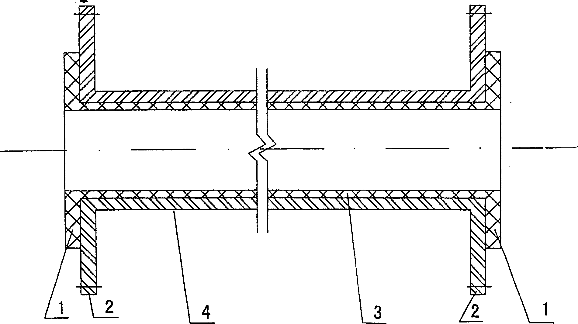 Cross linking high density polyethylene pipe